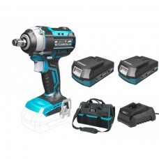 Dedra Set Masina de insurubat cu impact 280Nm prindere patrat 1/2 cu 2 acumulatori Li-Ion 18V 2.0Ah incarcator 60W si geanta de transport